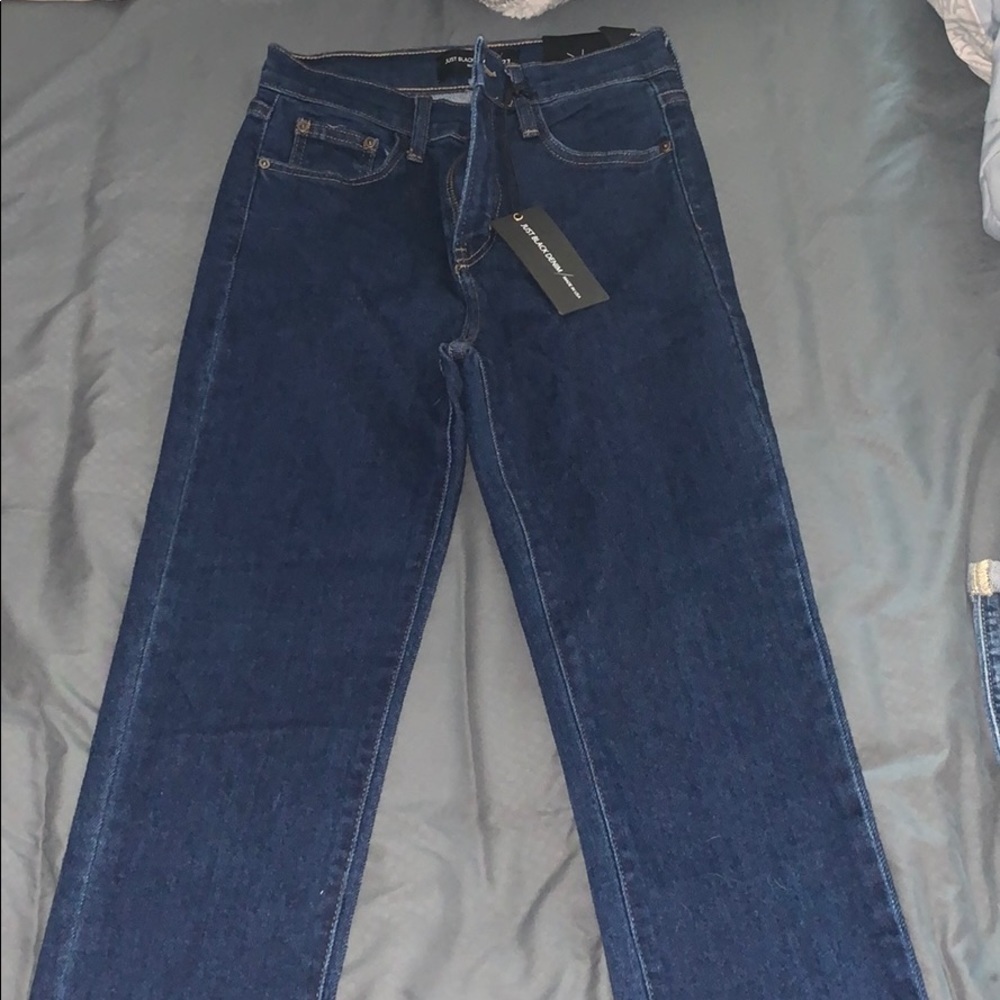 Just black denim dark wash straight leg skinny - Picture 3 of 7